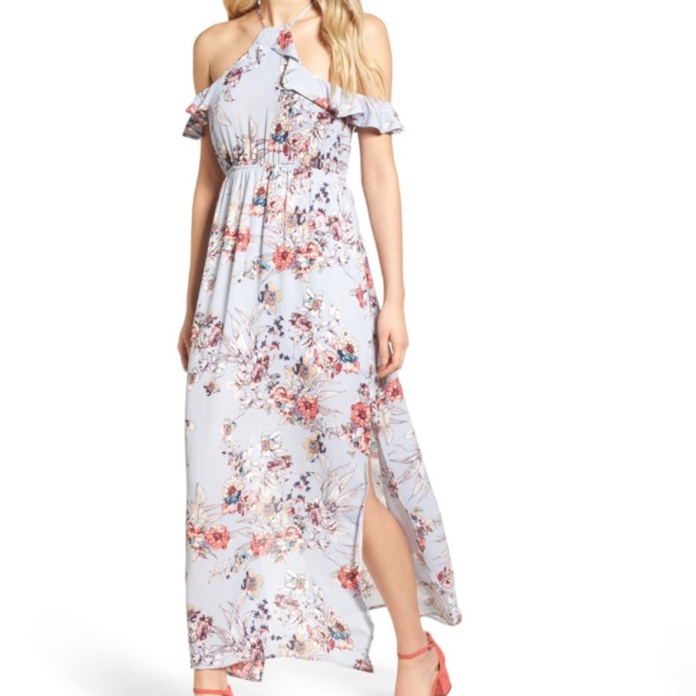 💙One Clothing black cold-shoulder dress